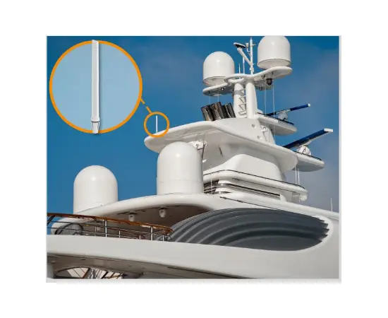 Poynting OMNI-493 4G-/5G-marineantenne 617-3800 MHz. Kraftig 4G-/5G-antenne