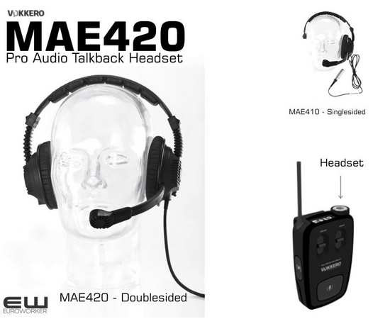 Vokkero MAE420 Pro Audio Talkback Headset