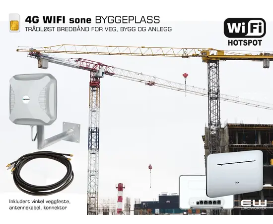 4G WIFI-sone INDUSTRI (SIM-kort)