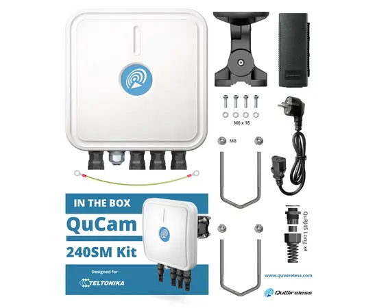 QuCam 240SM 3xPoE Gateway LTE Uteskap