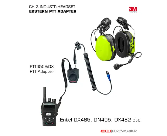 Entel DX485 UHF eller DX425 VHF Vanntett Yrkesradio Bundle  (IP68, DMR)