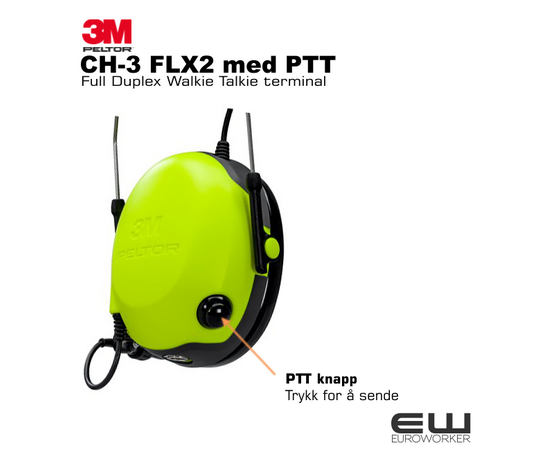 3M Peltor CH-3 Motorola GP340 Industriheadset (PTT)