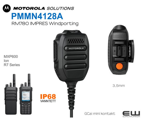 Motorola PMMN4128A RM780 (3,5mm IP68, R7, ION..)