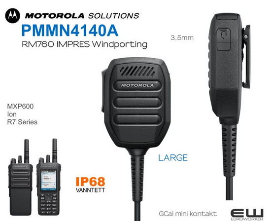 Motorola PMMN4140A  Large RM760 (3,5mm IP68, R7, ION..)