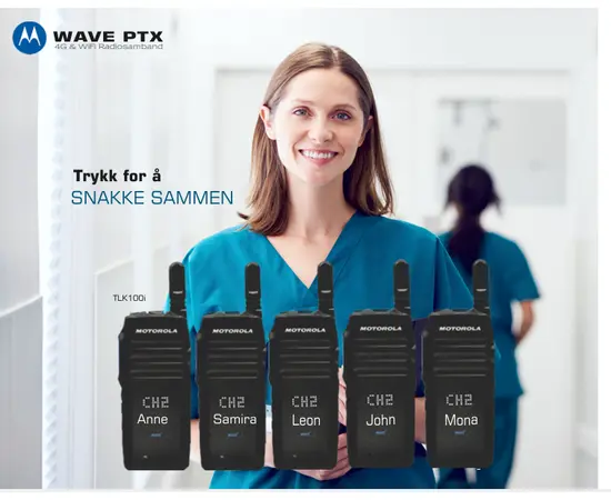 Motorola WAVE PTX TLK100i POC Radio (4G, WiFi)