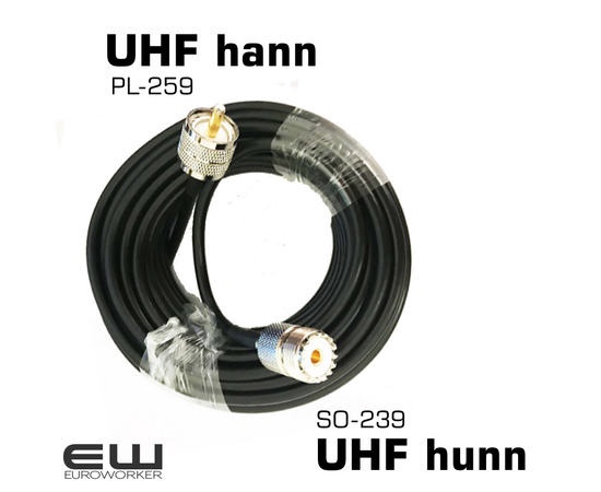 UHF-Antennekontakt (PL-259, SO-239) UHF-hann UHF-hunn