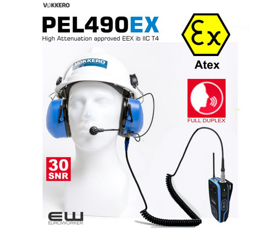 PEL490EX PEL 490 EX vokkero atex headset