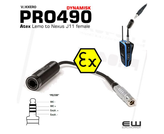 PRO490 EX - atex vokkero adapter