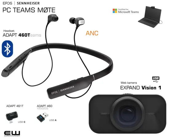 PC Teams Møte - Epos ADAPT 460 & EXPAND Vision 1