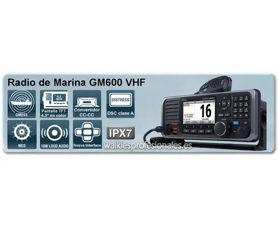Icom IC-GM600 Kl. A MED - DSC Fastmontert (VHF)