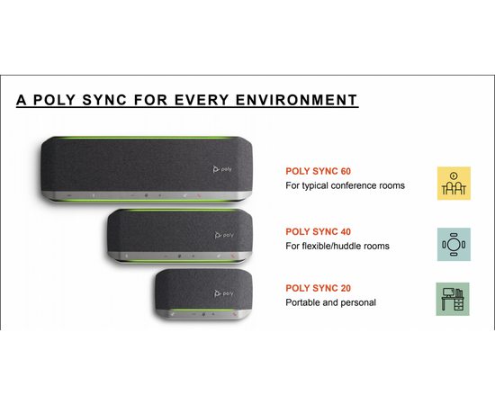 POLY SYNC 20+ Bluetooth Speakerphone Microsoft Teams (BT600)