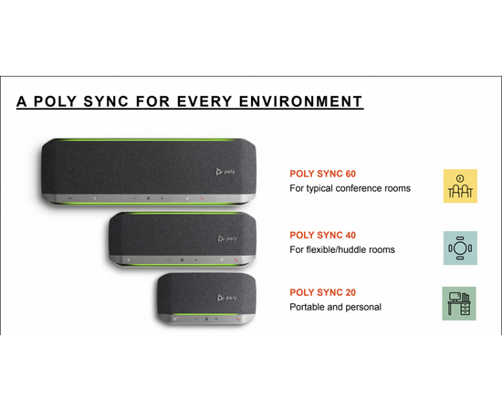POLY Sync 60 Smart speakerphone (Microsoft Teams certified)