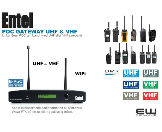 Entel E-POC Gateway, Extender, Bridge (UHF, VHF, POC)