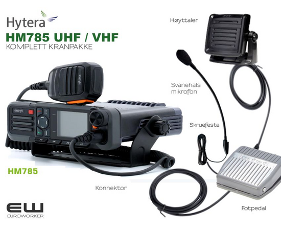 Hytera HM785 Operatør Kit for Kran og Rigg (MD, HM)
