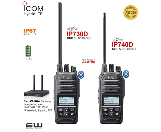 Icom IP730D (VHF) IP740D (UHF) - Hybrid LTE  VHF/UHF (Full Duplex LTE)