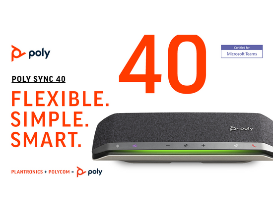 POLY Sync 40+ BLuetooth Speakerphone (Microsoft Teams)