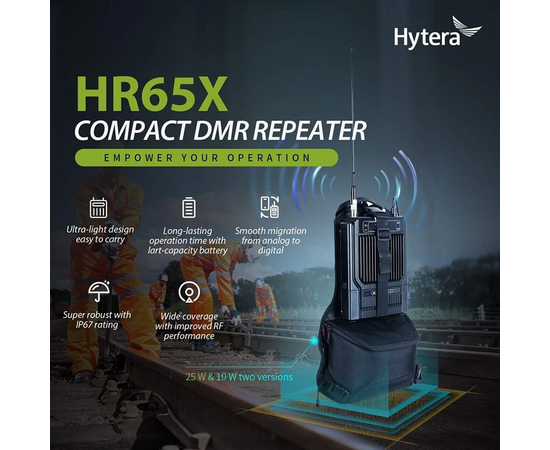 Komplett Portabel Hytera HR655 DMR Basestasjon (Signalforsterker, UHF, VHF)