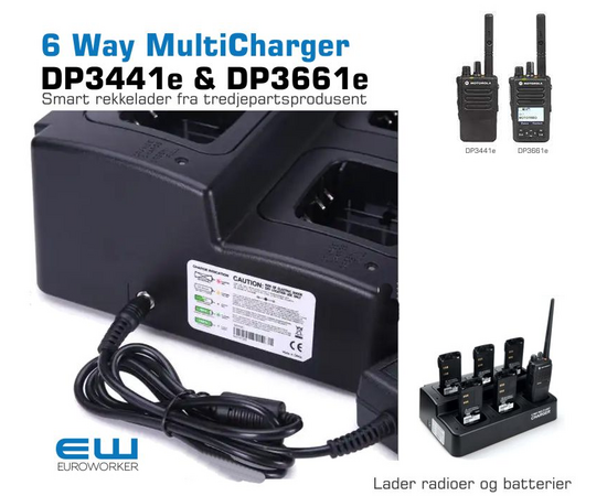 6 Way Multicharger (DP3441e, DP3661e)