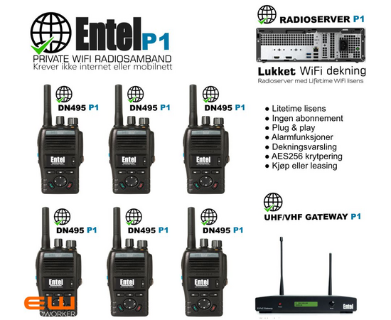 Entel P1 Private Server - Offline POC Radio System (WiFi, LTE)