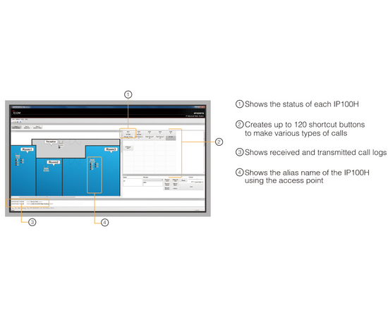 Icom IP100FS WLAN Transceiver Application Software