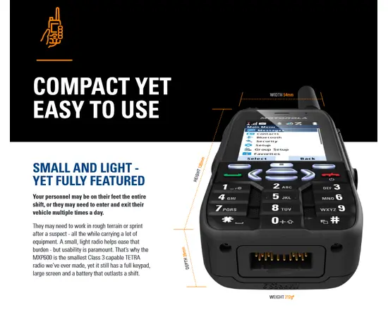 MDH77PCN6TZ5AN - Motorola MXP600 - Tetraterminal (Nødnett)