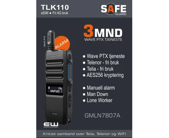 Motorola TLK110 Safeguard (3 mnd Wave PTX)