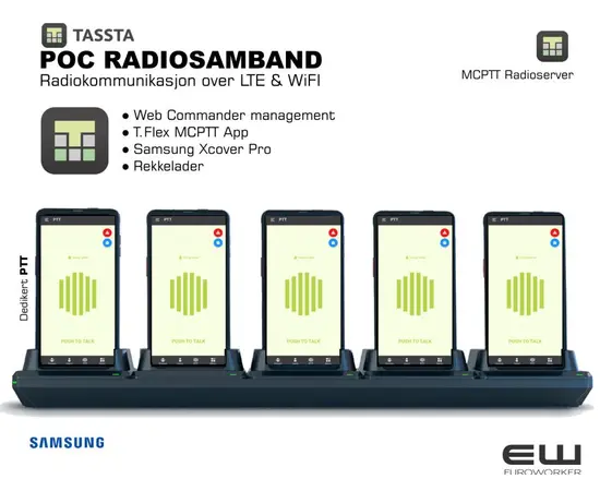 Tassta og Samsung Xcover Pro - EUROWORKER