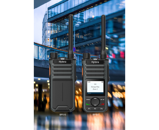 Hytera BD565 og BP515 (IP54, Bluetooth PTT, DMR, VHF/UHF)