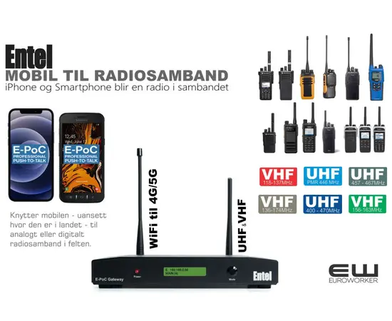 Entel E-POC Gateway, Extender, Bridge (UHF, VHF, POC)