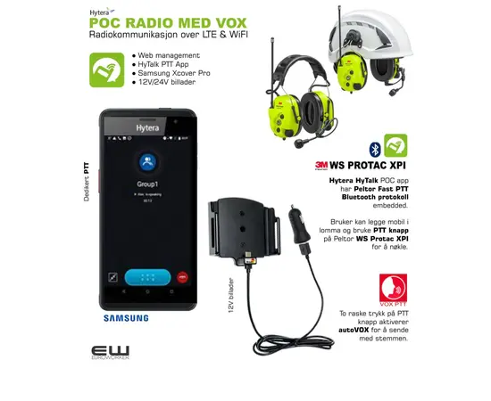 hytera hytalk app med Peltor ws protac xpi og poa121_euroworker