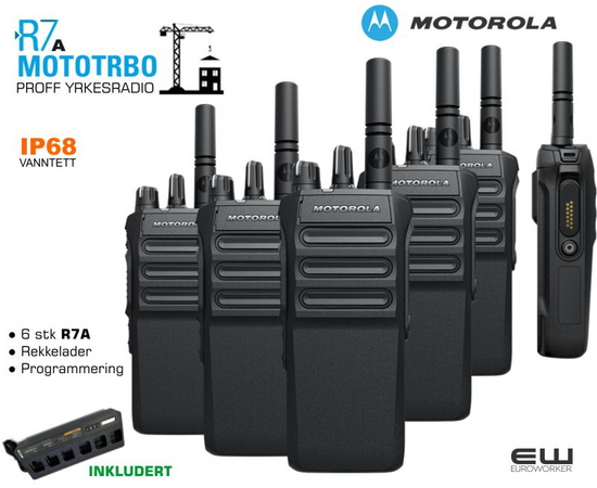 Motorola Mototrbo R7a 6-pack bundle