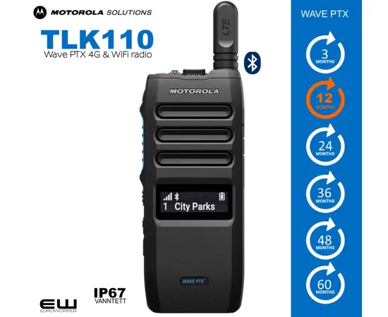 MOTORLA TLK110 - Wave PTX - HK2187A - eSIM HK2189A - uten SIM - euroworker