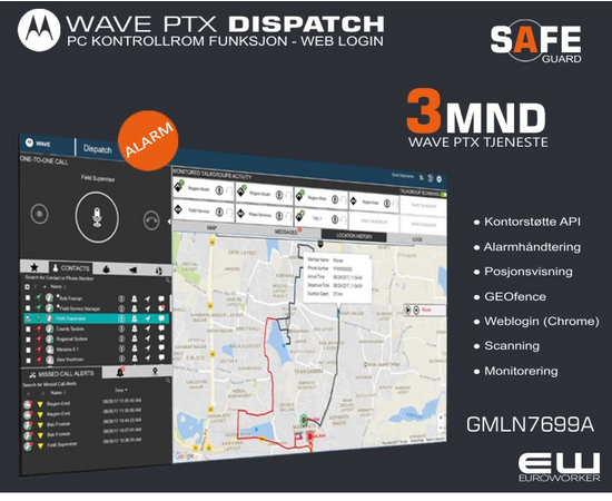 Motorola Wave PTX PC Dispatch - Safeguard Lisens (3-60mnd), 4 image