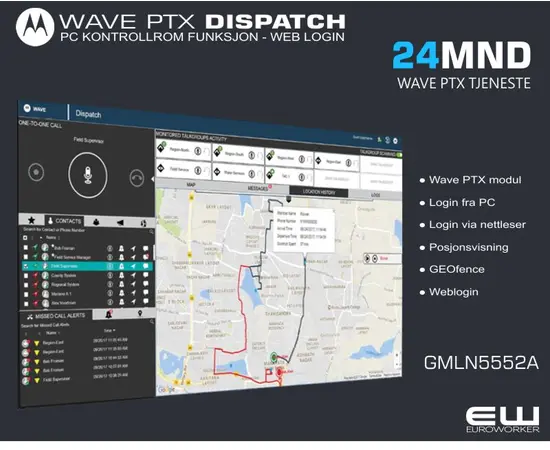 Velg Wave PTX Dispatch lisensperiode fra menyen, lengre løpetid gir redusert pris:

    3mnd ( GMLN7676A)
    6mnd  (2x GMLN7676A)
    12mnd (GMLN5551A )
    24mnd (GMLN5552A)
    36mnd (GMLN7673A)
    48mnd (GMLN7674A)
    60mnd (GMLN7675A)