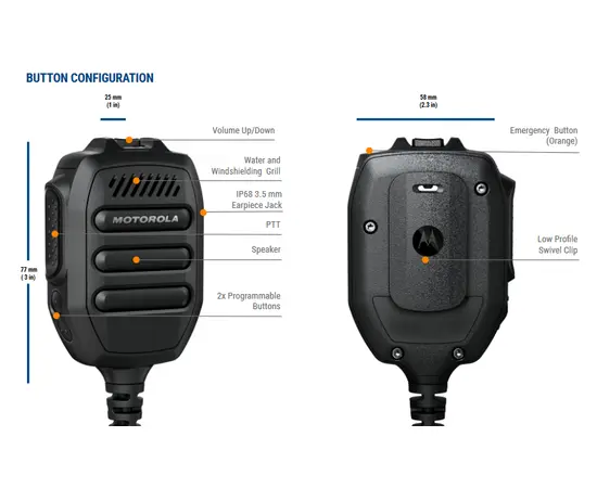 Motorola PMMN4128A RM780 (3,5mm IP68, R7, ION..)