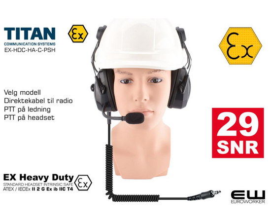 Titan HDC Heavy Duty Headset (Atex, J11)