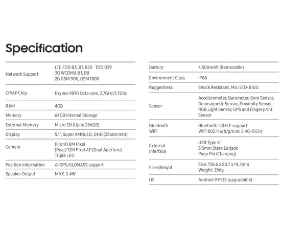 Samsung  Xcover Field Pro (MCPTT)