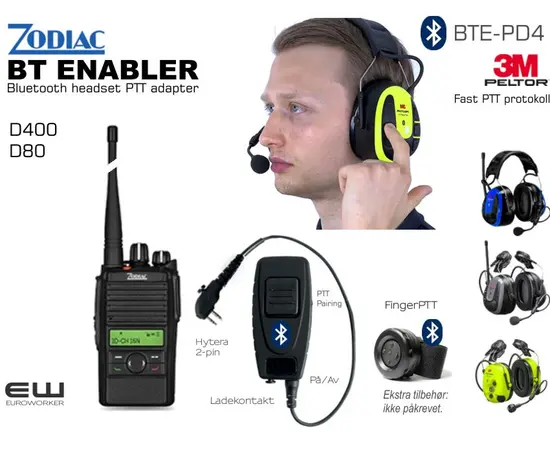 Bluetooth Adapter for Zodiac D400 (Peltor PTT)