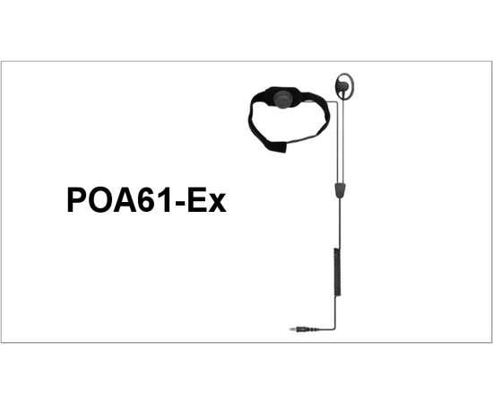 Hytera POA61-Ex Atex Strupemik Headset til Røykdykk