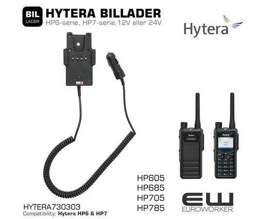 HYTERA BILLADER 12V/24V (HP685, HP785) - 730303
