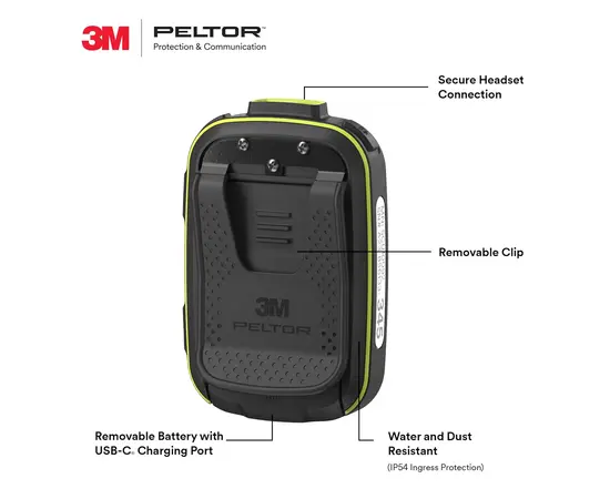 3M Peltor PIC-100 In-Ear Communication Headset (UHF, BT, IP54)