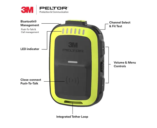 3M Peltor PIC-100 In-Ear Communication Headset (UHF, BT, IP54)