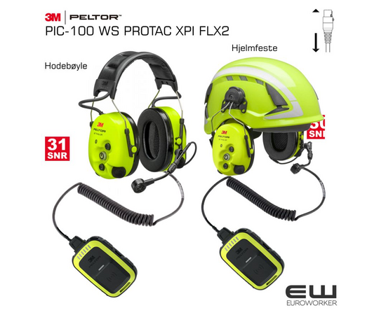 3M Peltor WS Protac XPI Bluetooth Headset (FLX2) - MT15H7P3EWS6  MT15H7AWS6 - autovox