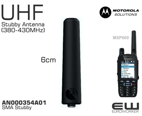 Motorola AN000354A01 6cm Stubby Antenna MXP600