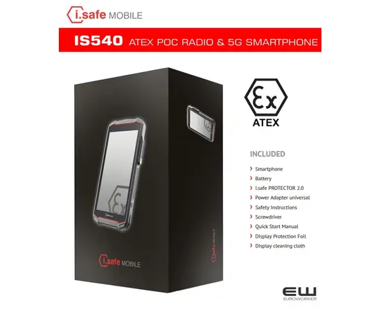 i.safe IS540 Atex 5G POC Radio & Smartphone (Android 12)