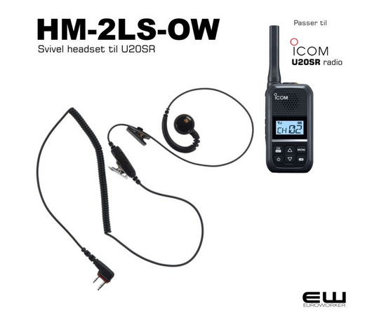 Svivel headset til U20SR - HM-2LS-OW