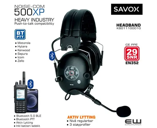 savox-noise-com-500xp-bluetooth-industri-headset-snr29-k6011100020-k6011100010