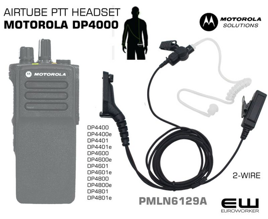 Motorola PMLN6129A 2-Wire Airtube Earpiece
