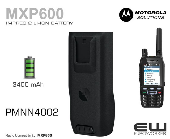 Motorola PMNN4802 3400mAh Batteri MXP600