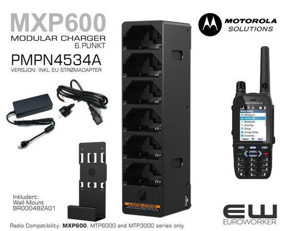 Motorola PMPN4534A  MODULAR CHARGER - 6.punkt (MXP600, MTP3000, MTP6000)